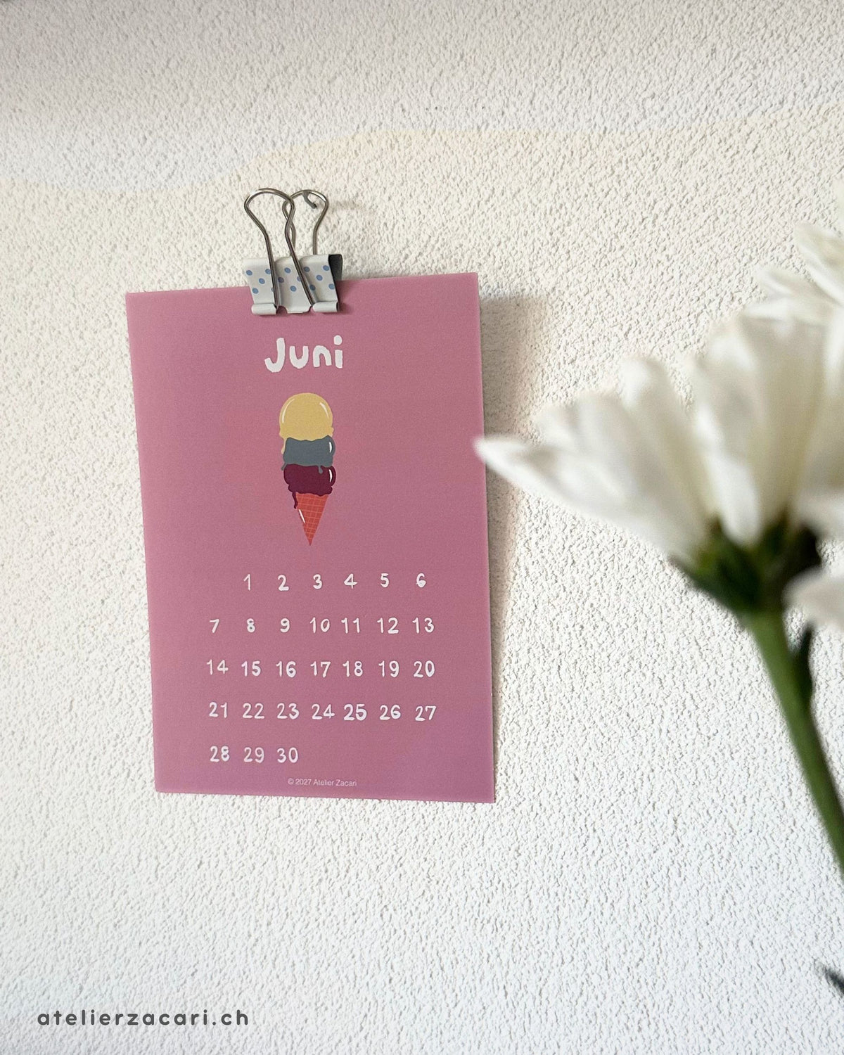 Kalender 2027 – 12 illustrierte Monatskarten (A6)